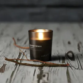 Amber Glass Candle 5